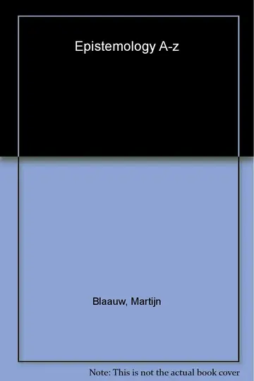 Cover of Epistemology A-Z