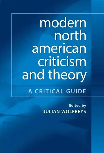 Cover of Modern North American Criticism and Theory
