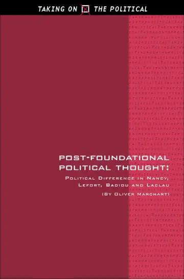 Cover of Post-Foundational Political Thought
