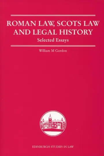 Cover of Roman Law, Scots Law and Legal History