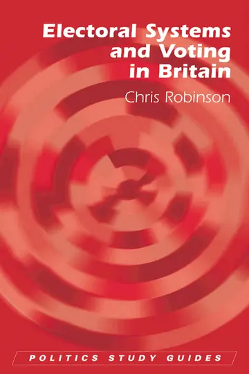 Cover of Electoral Systems and Voting in the United Kingdom