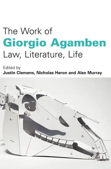 Cover of The Work of Giorgio Agamben