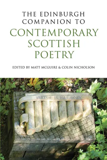 Cover of The Edinburgh Companion to Contemporary Scottish Poetry