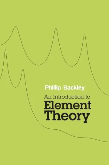 Cover of An Introduction to Element Theory
