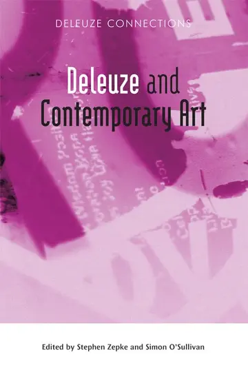Cover of Deleuze and Contemporary Art