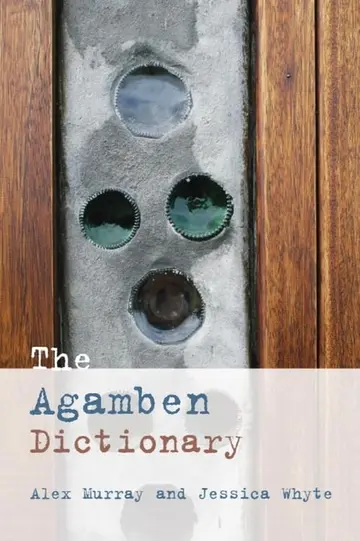Cover of The Agamben Dictionary
