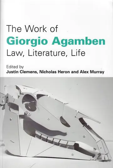 Cover of The Work of Giorgio Agamben