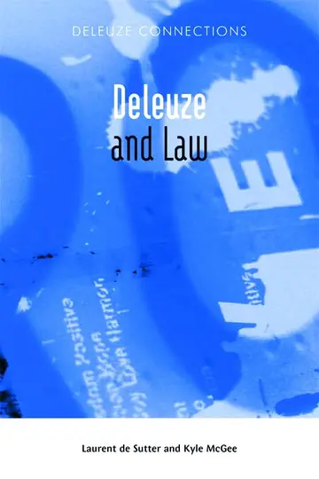 Cover of Deleuze and Law