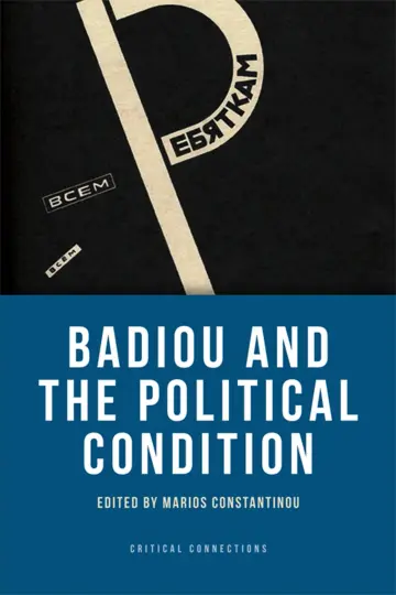Cover of Badiou and the Political Condition