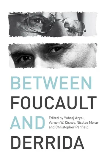 Cover of Between Foucault and Derrida