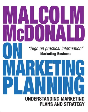 Cover of Malcolm McDonald on Marketing Planning