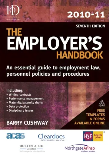Cover of The Employer's Handbook 2010-11