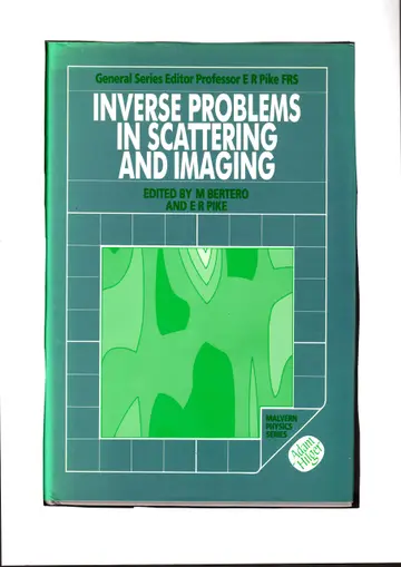 Cover of Inverse Problems in Scattering and Imaging
