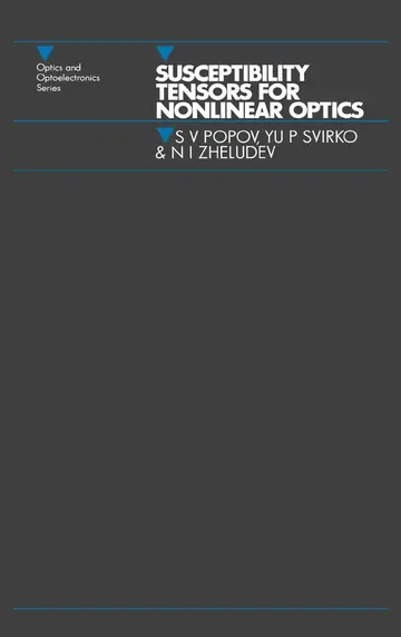 Cover of Susceptibility Tensors for Nonlinear Optics