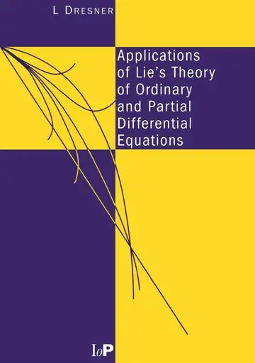 Cover of Applications of Lie's Theory of Ordinary and Partial Differential Equations