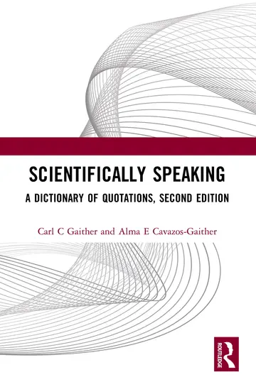 Cover of Scientifically Speaking