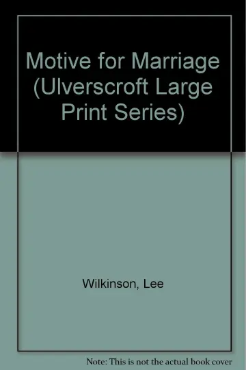 Cover of Motive for Marriage