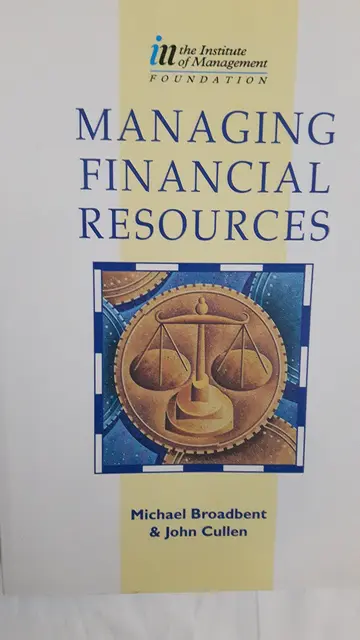 Cover of Managing Financial Resources