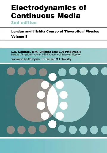 Cover of Electrodynamics of Continuous Media, Volume 8, 2Nd Edition