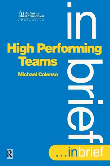 Cover of High Performance Teams