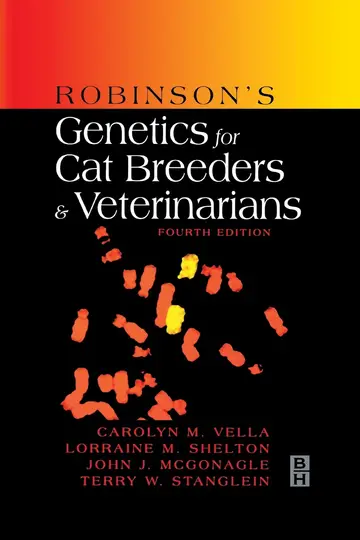 Cover of Robinson's Genetics for Cat Breeders and Veterinarians