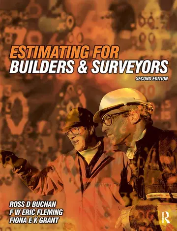 Cover of Estimating for Builders and Surveyors