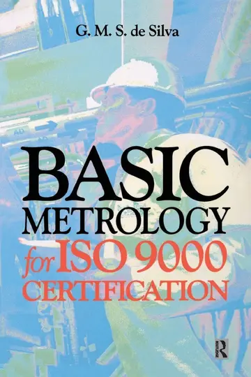 Cover of Basic Metrology for Iso 9000 Certification