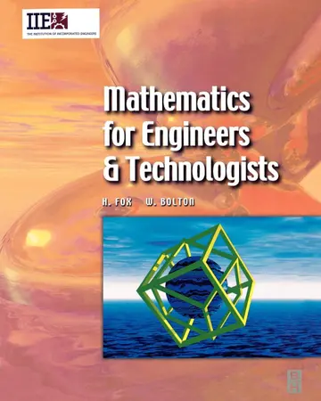 Cover of Mathematics for Engineers and Technologists