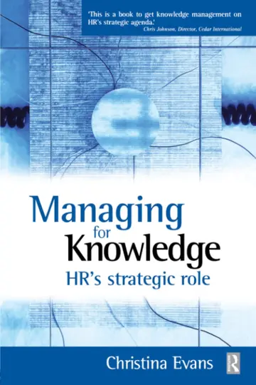 Cover of Managing for Knowledge