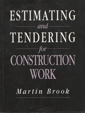 Cover of Estimating and Tendering for Construction Work