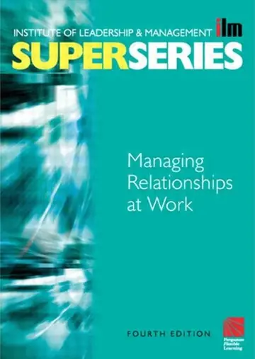 Cover of Managing Relationships at Work