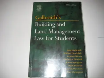 Cover of Galbraith's Building and Land Management Law for Students
