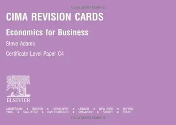 Cover of CIMA Revision Cards