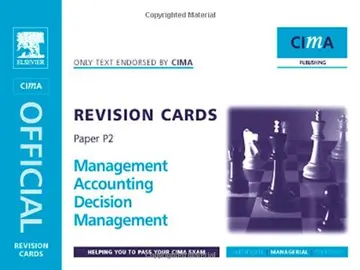 Cover of CIMA Revision Cards