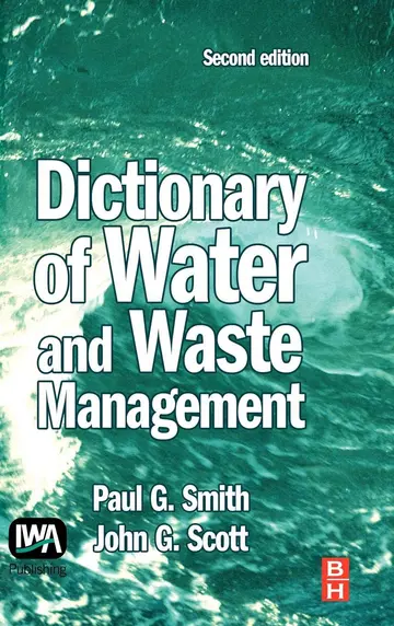 Cover of Dictionary of Water and Waste Management