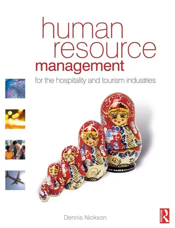 Cover of Human Resource Management for the Hospitality and Tourism Industries