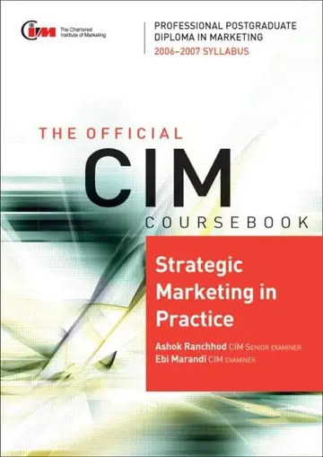 Cover of Strategic Marketing in Practice