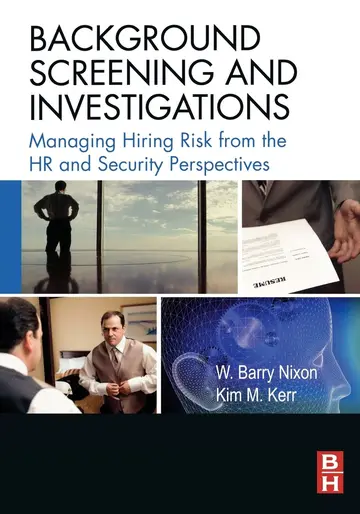 Cover of Background Screening and Investigations