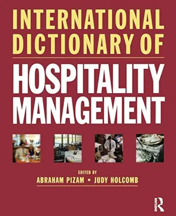 Cover of International Dictionary of Hospitality Management