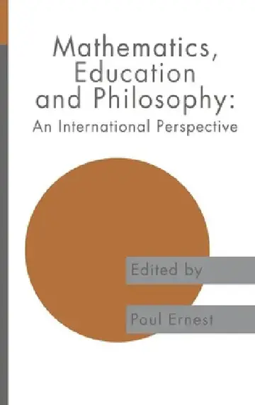 Cover of Mathematics Education and Philosophy