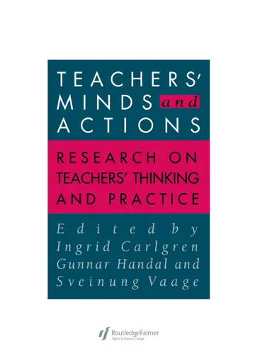Cover of Teachers' Minds and Actions