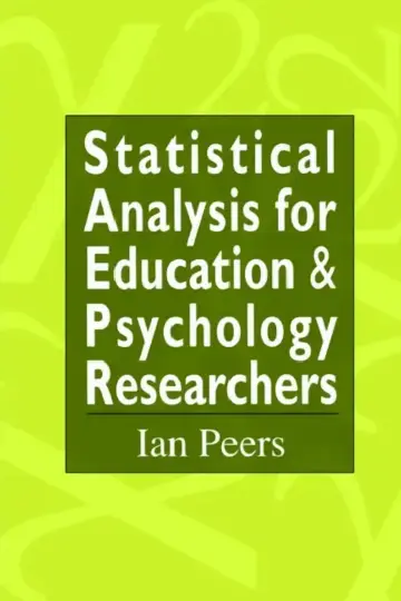 Cover of Statistical Analysis for Education and Psychology Researchers