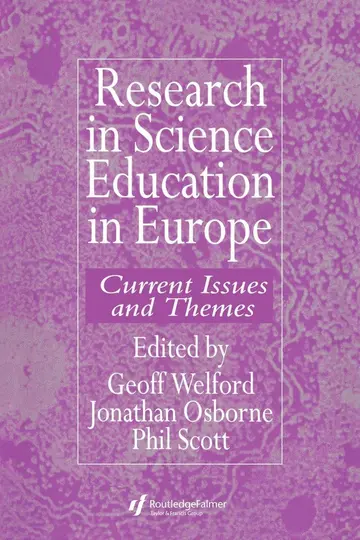 Cover of Research in Science Education in Europe