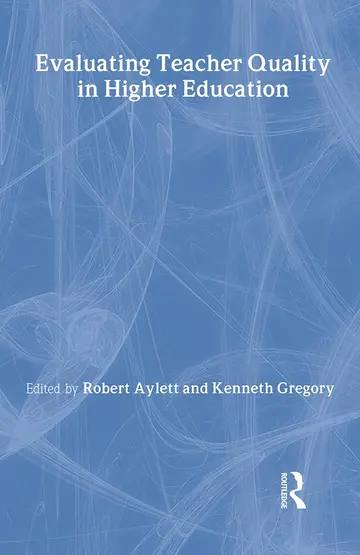 Cover of Evaluating Teacher Quality in Higher Education