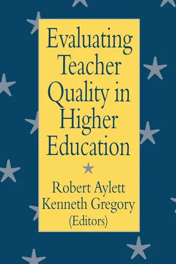 Cover of Evaluating Teacher Quality in Higher Education