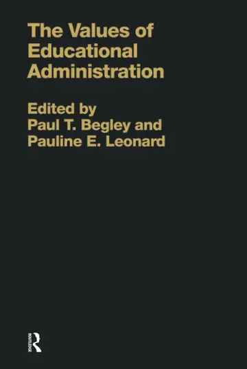 Cover of The Values of Educational Administration