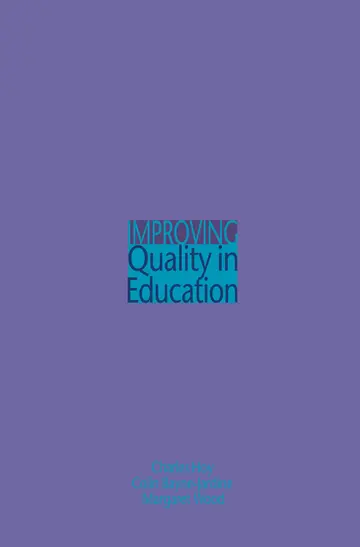Cover of Improving Quality in Education