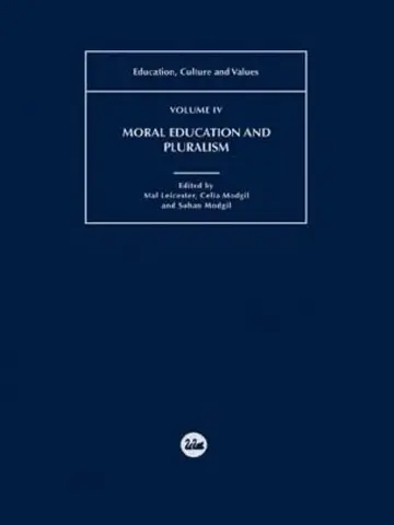 Cover of Moral Education and Pluralism