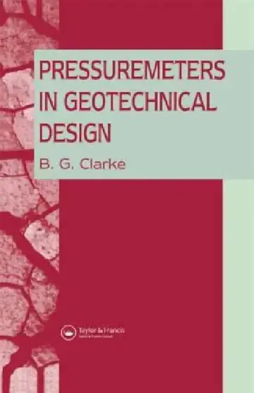 Cover of Pressuremeters in Geotechnical Design