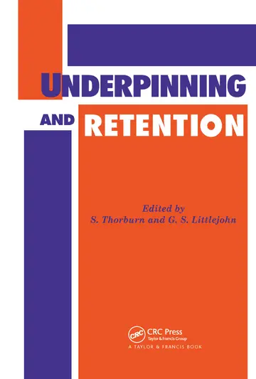 Cover of Underpinning and Retention